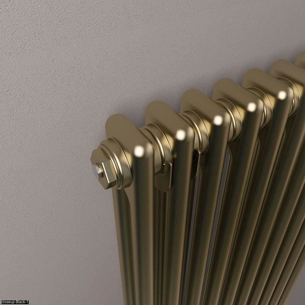Eastbrook Column Radiator Eastbrook Rivassa Traditional 2 Column Radiator in Bronze Effect