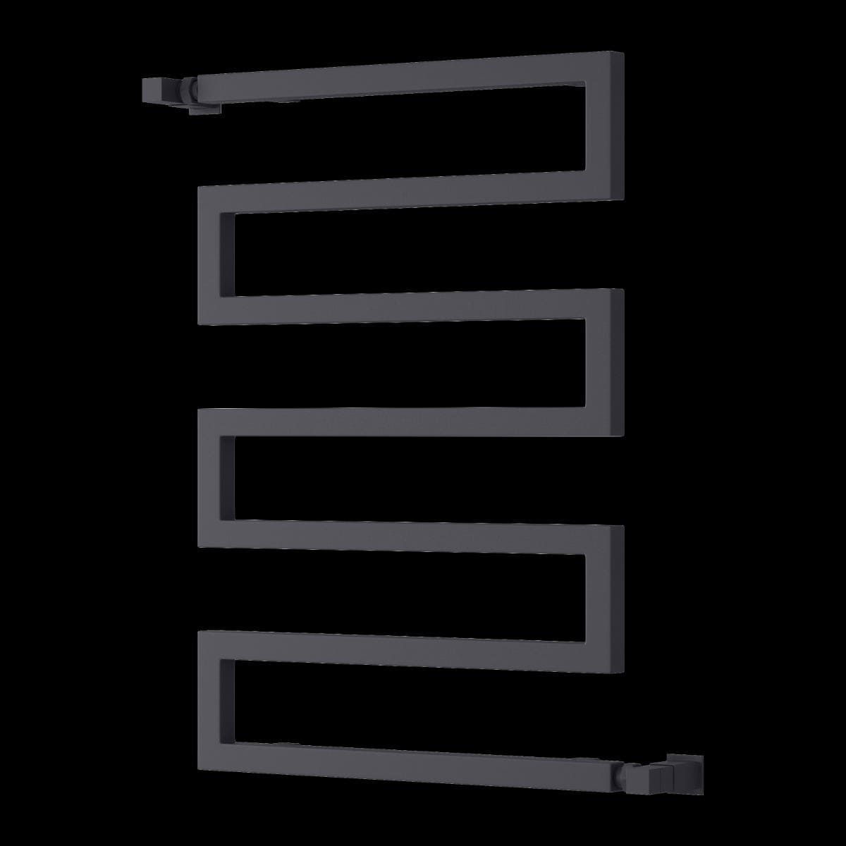 Reina Designer Towel Radiator Reina Serpe S-Shaped Central Heating Towel Radiator 750 x 500mm / Anthracite