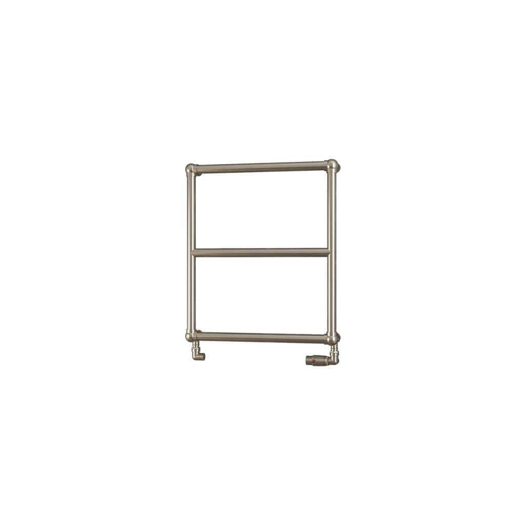 Eastbrook Traditional Towel Rail Eastbrook Stour Vertical Traditional Heated Towel Rail in Brushed Brass 690 x 600 / Central Heating
