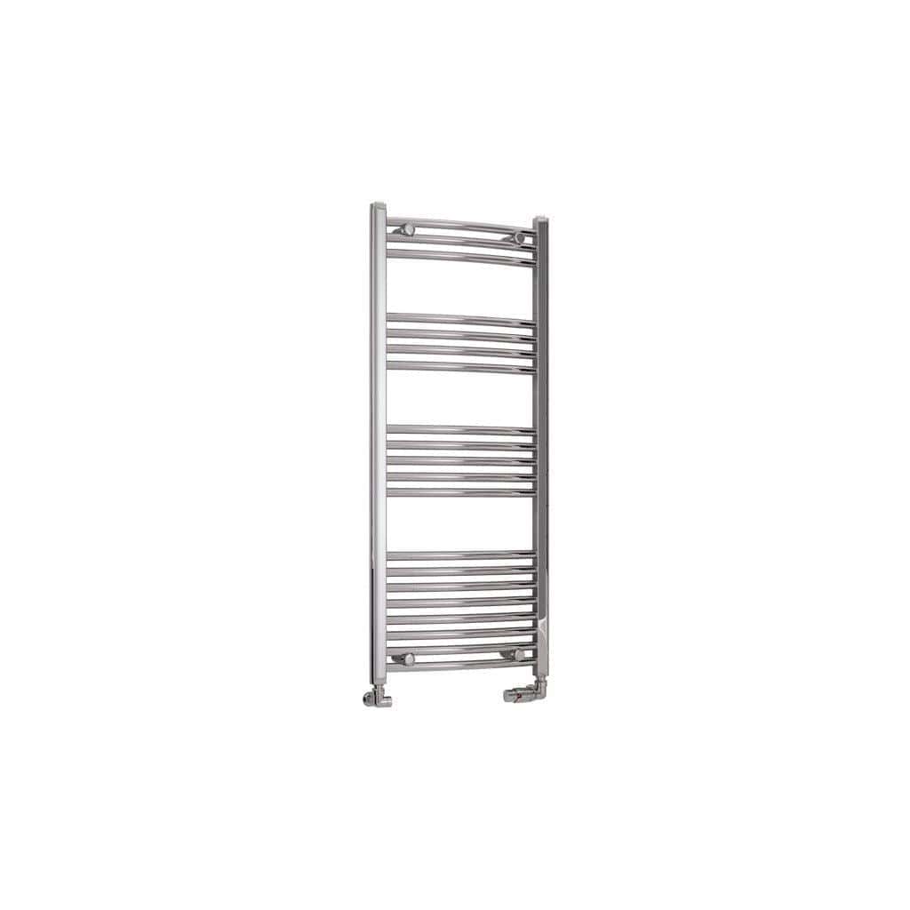 Eastbrook Wendover Curved Vertical Heated Towel Rail in White