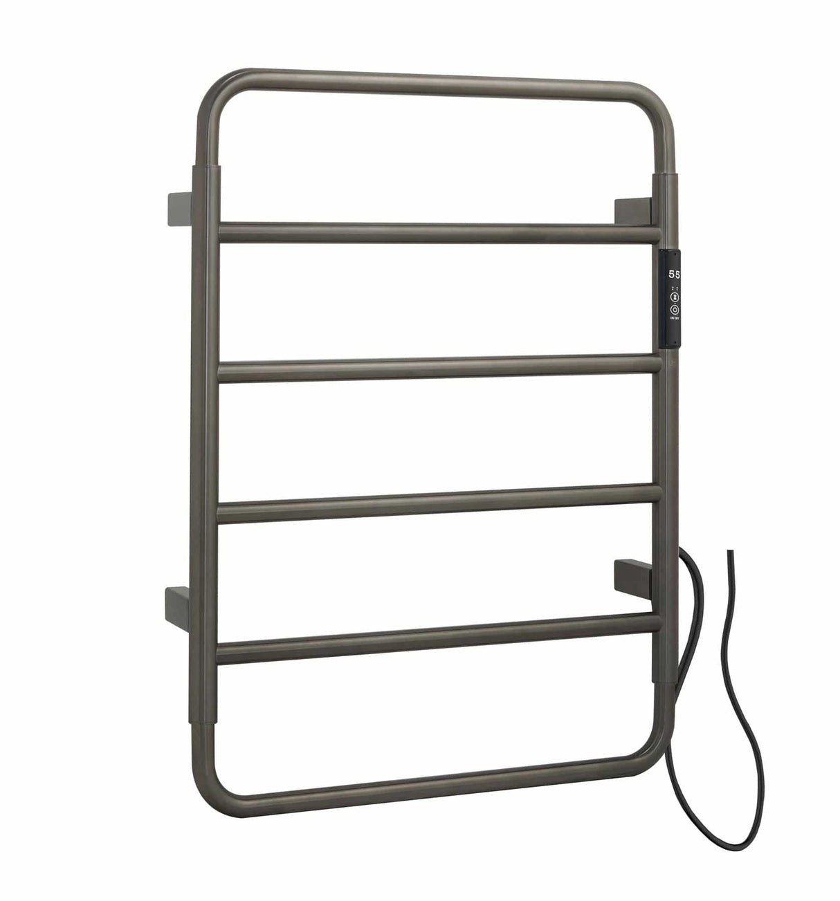 JTP Designer Towel Radiators JTP AERO Designer Vertical Heated Towel Rail - Electric Only 640 x 475 / Brushed Black