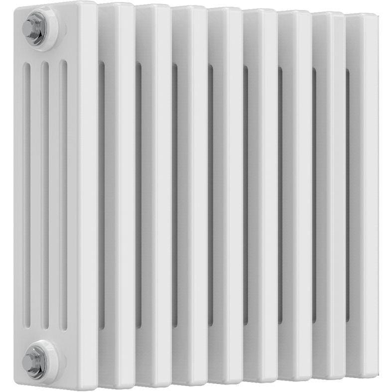 Aquarius Bathrooms Column Radiator Aquarius Foundry Horizontal 4 Column Radiator in White 400mm x 425mm