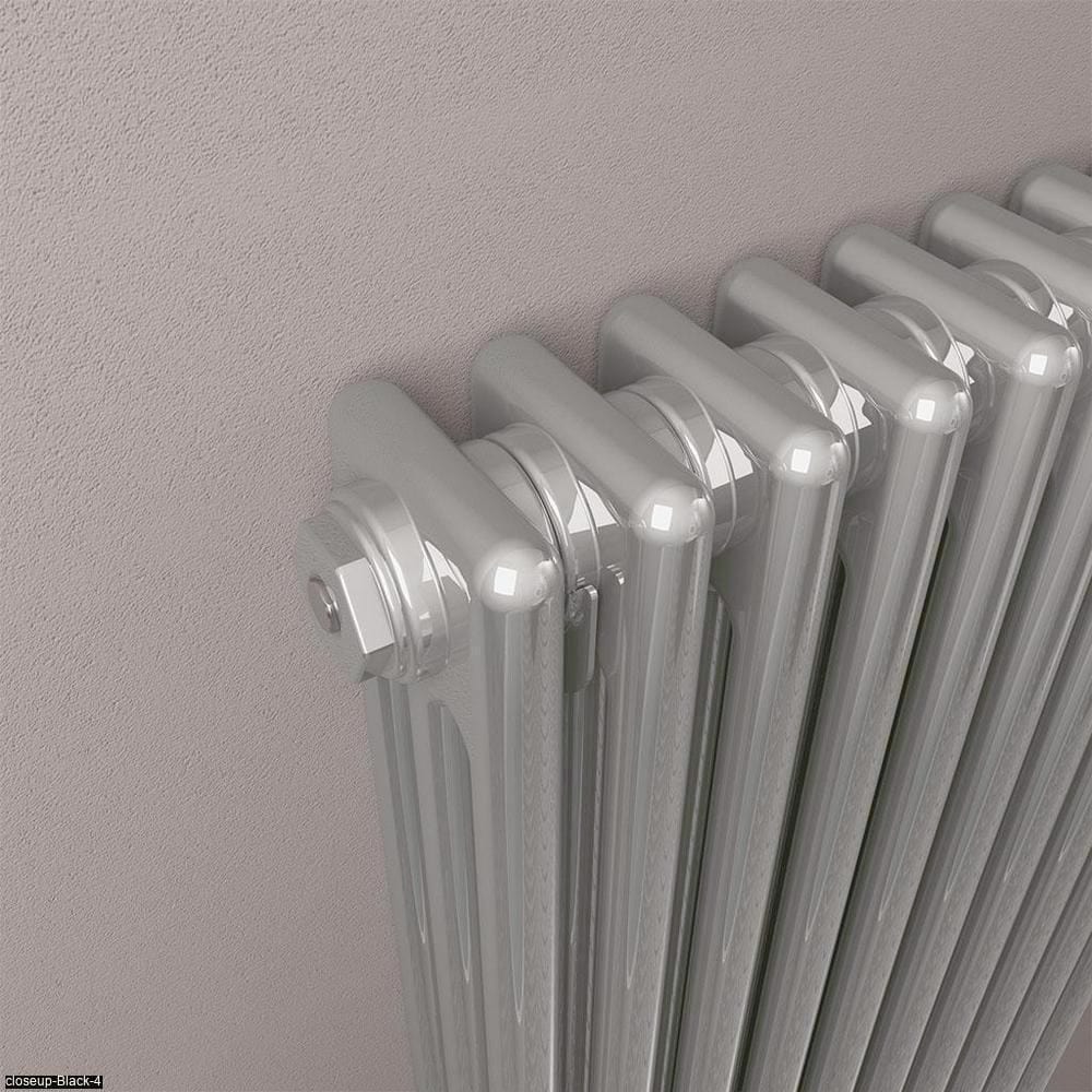 Eastbrook Column Radiator Eastbrook Rivassa Traditional 3 Column Radiator in Chrome Effect