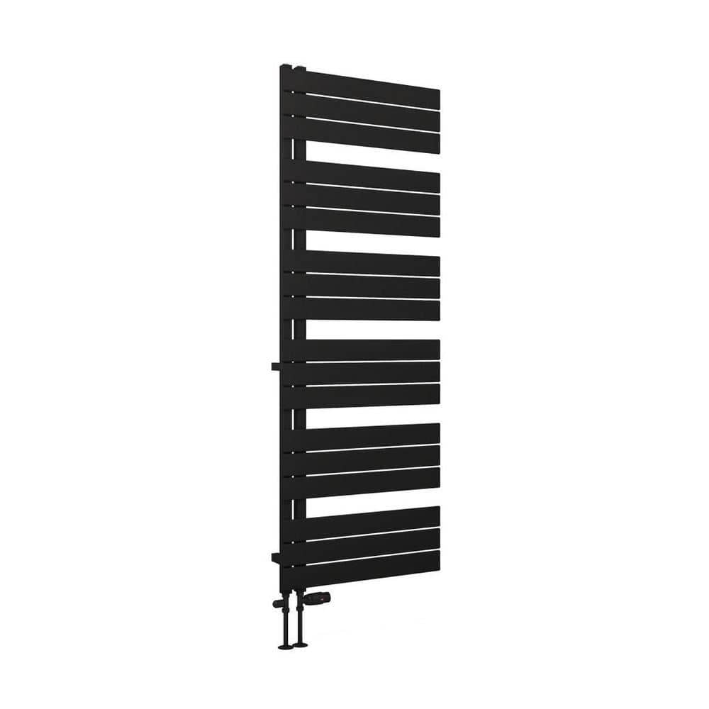 Eastbrook Designer Towel Radiator Eastbrook Helmsley Straight Vertical Designer Towel Rail in Matt Black