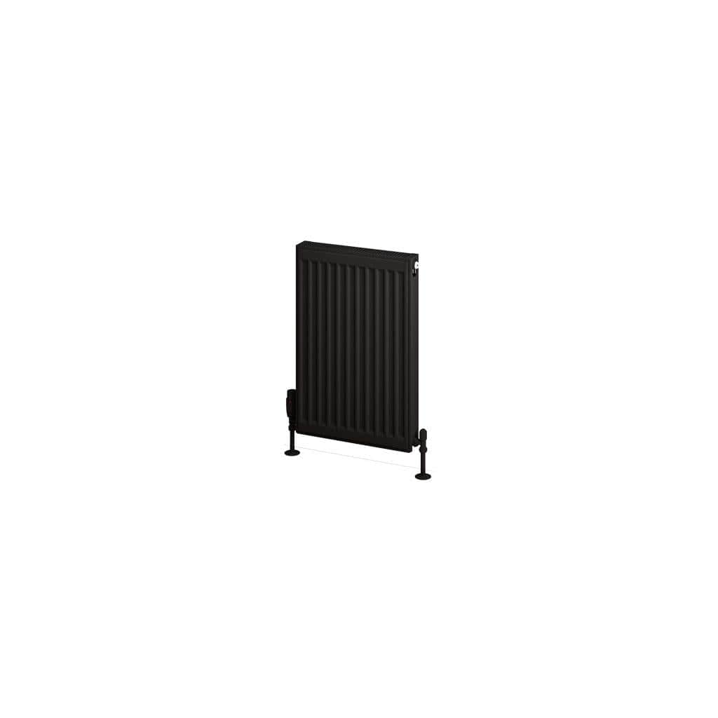 Aquarius Bathrooms Type 11 Aquarius Type 11 Compact Panel Radiator In Matt Black