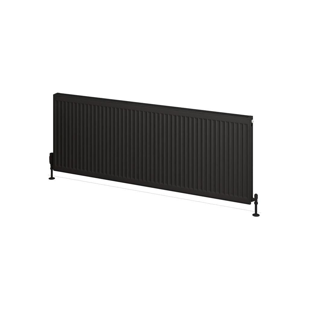 Aquarius Type 21 Aquarius Type 21 Compact Panel Radiator In Matt Black