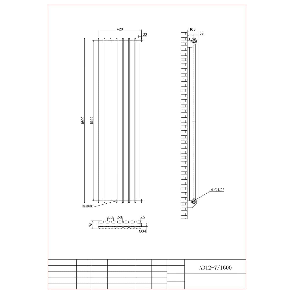 Aquarius Bathrooms Column Radiator Aquarius Athens Double Vertical Column Radiator