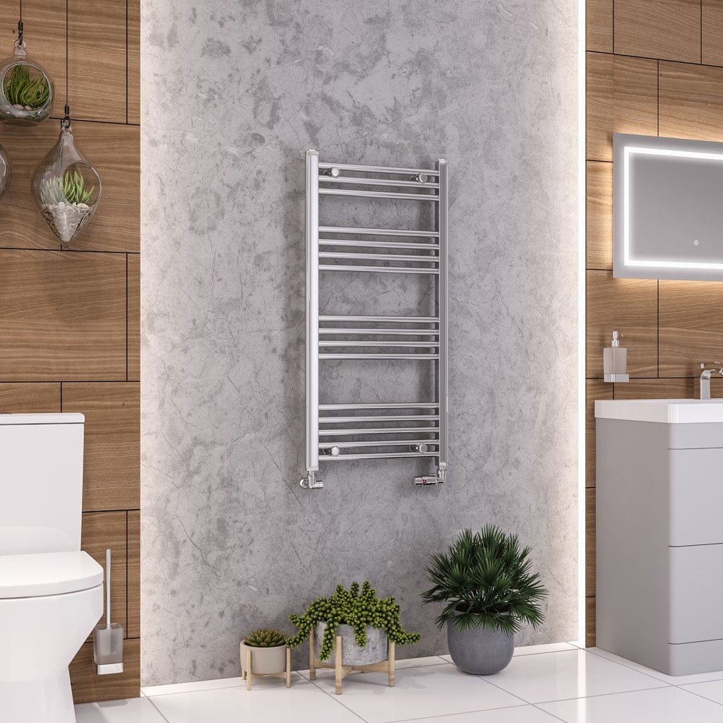Eastbrook Ladder Rails Eastbrook Wendover Curved Vertical Heated Towel Rail in Chrome