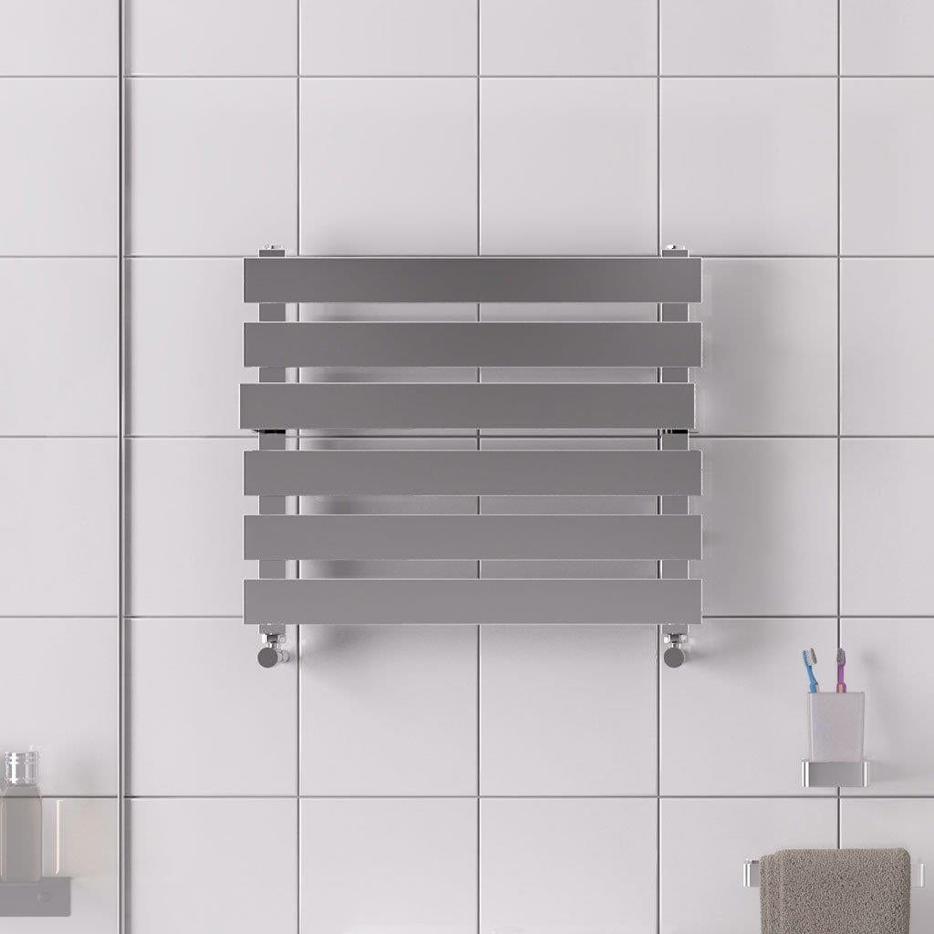 Eastbrook Designer Towel Radiators Eastbrook Ascona Straight Horizontal Towel Rail in Chrome
