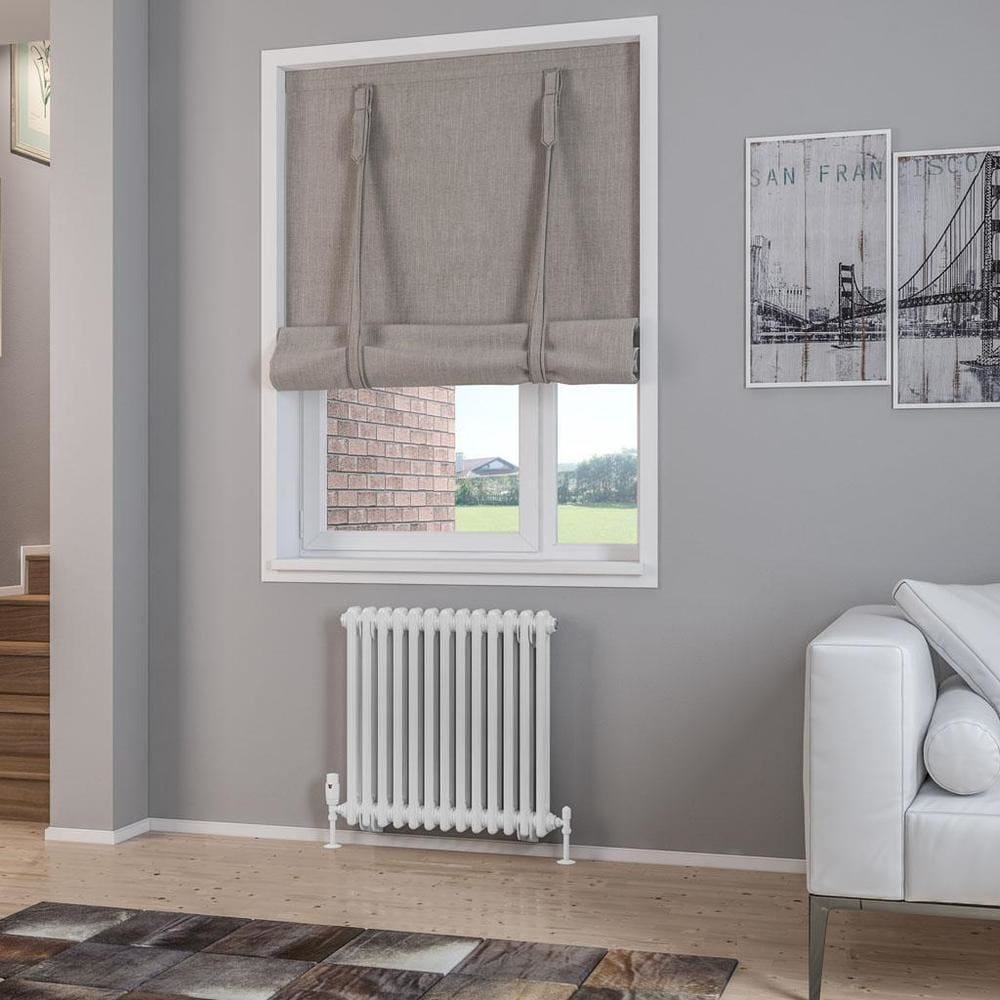 Eastbrook Column Radiator Eastbrook Rivassa Traditional 2 Column Radiator in Gloss White 600 x 608 / Central Heating