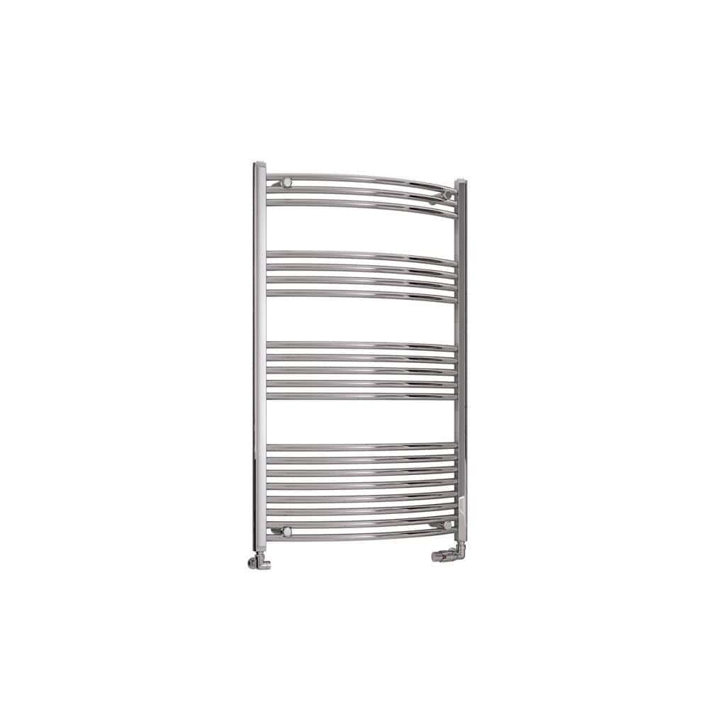 Eastbrook Wendover Curved Vertical Heated Towel Rail in White