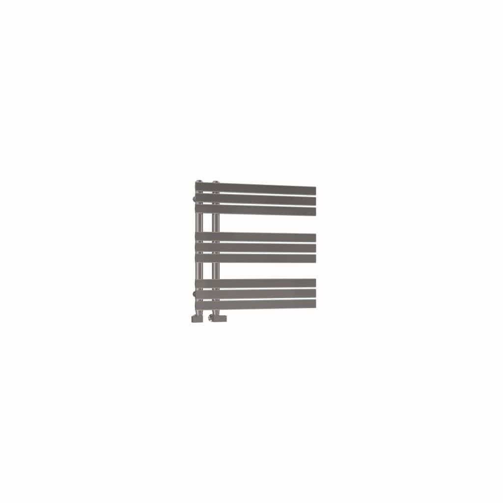 Eastbrook Designer Towel Radiator Eastbrook Leonardo Straight Vertical Heated Towel Rail in Chrome 600 x 600mm / Dual Fuel