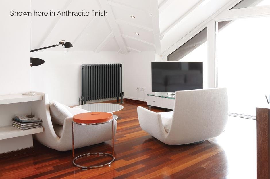 MHS Radiators Column Radiators MHS Multisec Traditional 4 Column Radiator in Anthracite