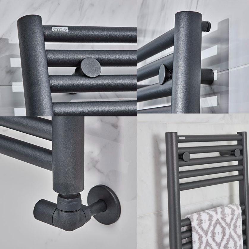 Tissino Ladder Rails Tissino Hugo2 Designer Towel Radiator in Anthracite