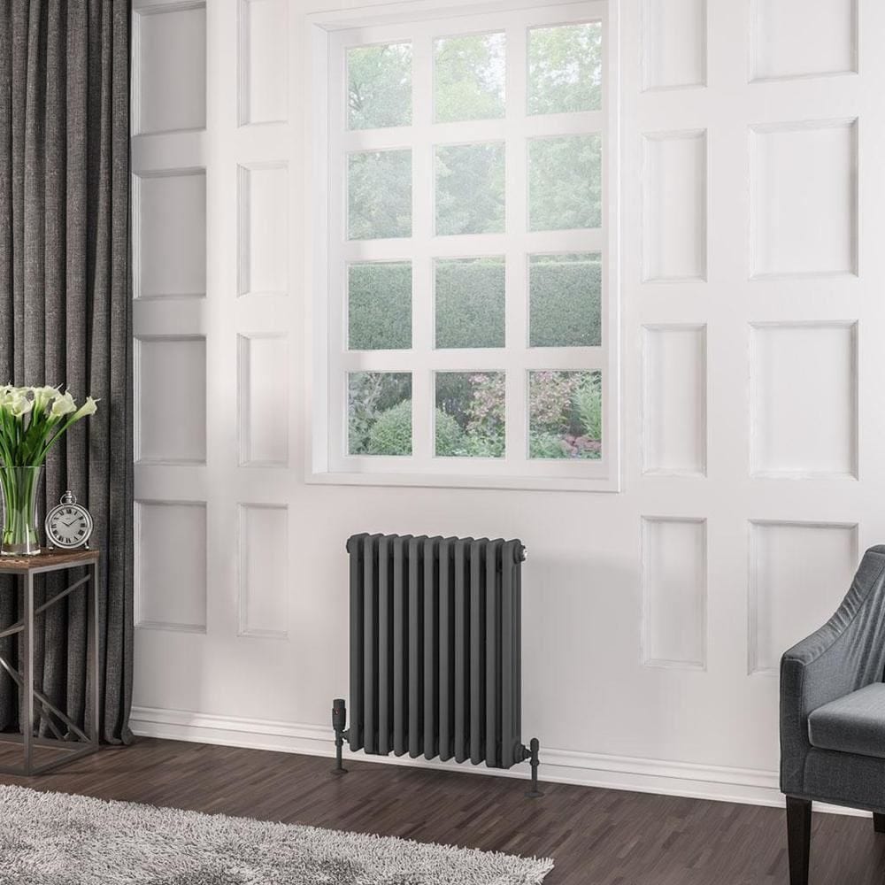 Eastbrook Rivassa Traditional 3 Column Radiator in Matt Anthracite