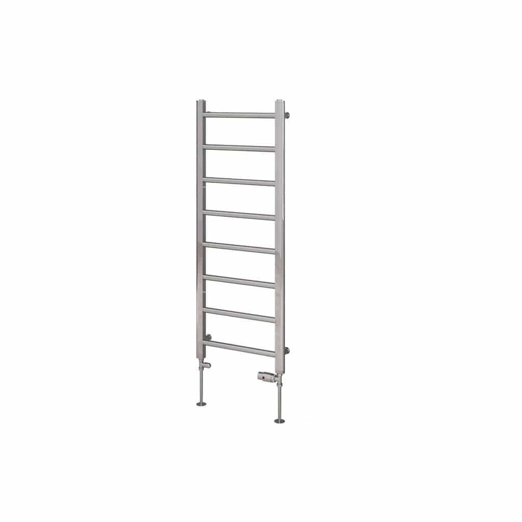 Eastbrook Ladder Rail Eastbrook Tuscan Round Heated Towel Rail in Chrome 1200 x 450 / Dual Fuel