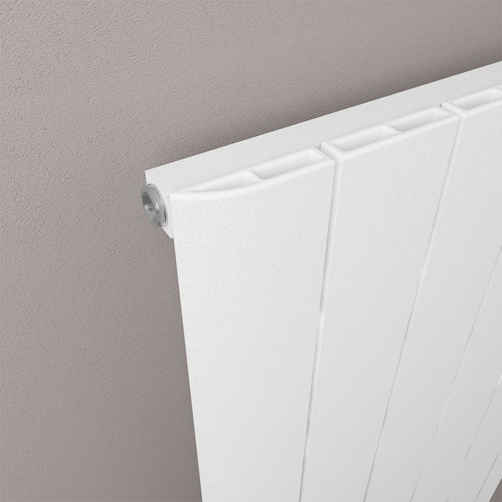 Eastbrook Panel Radiators Eastbrook Peretti Straight Horizontal Aluminum Radiator in Matt White