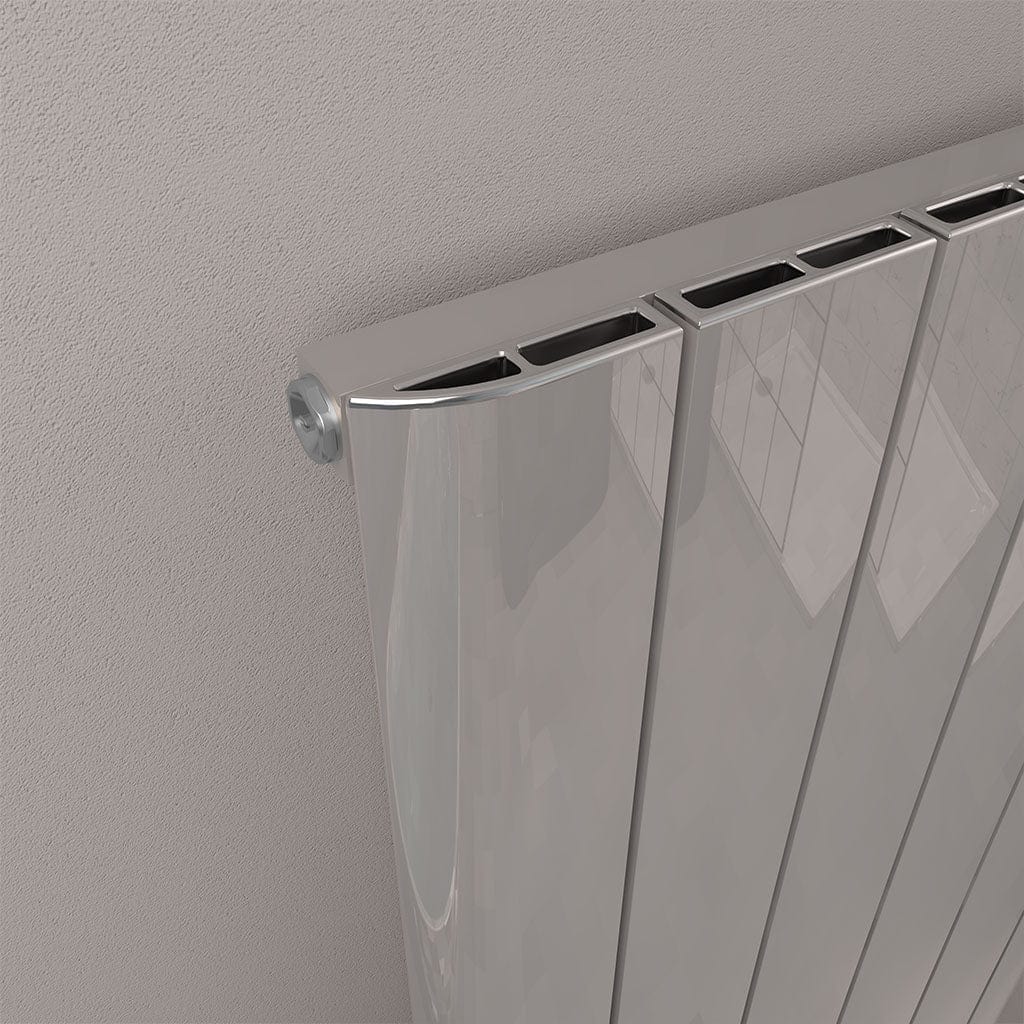 Eastbrook Panel Radiators Eastbrook Peretti Straight Horizontal Aluminum Radiator in Polished Aluminum