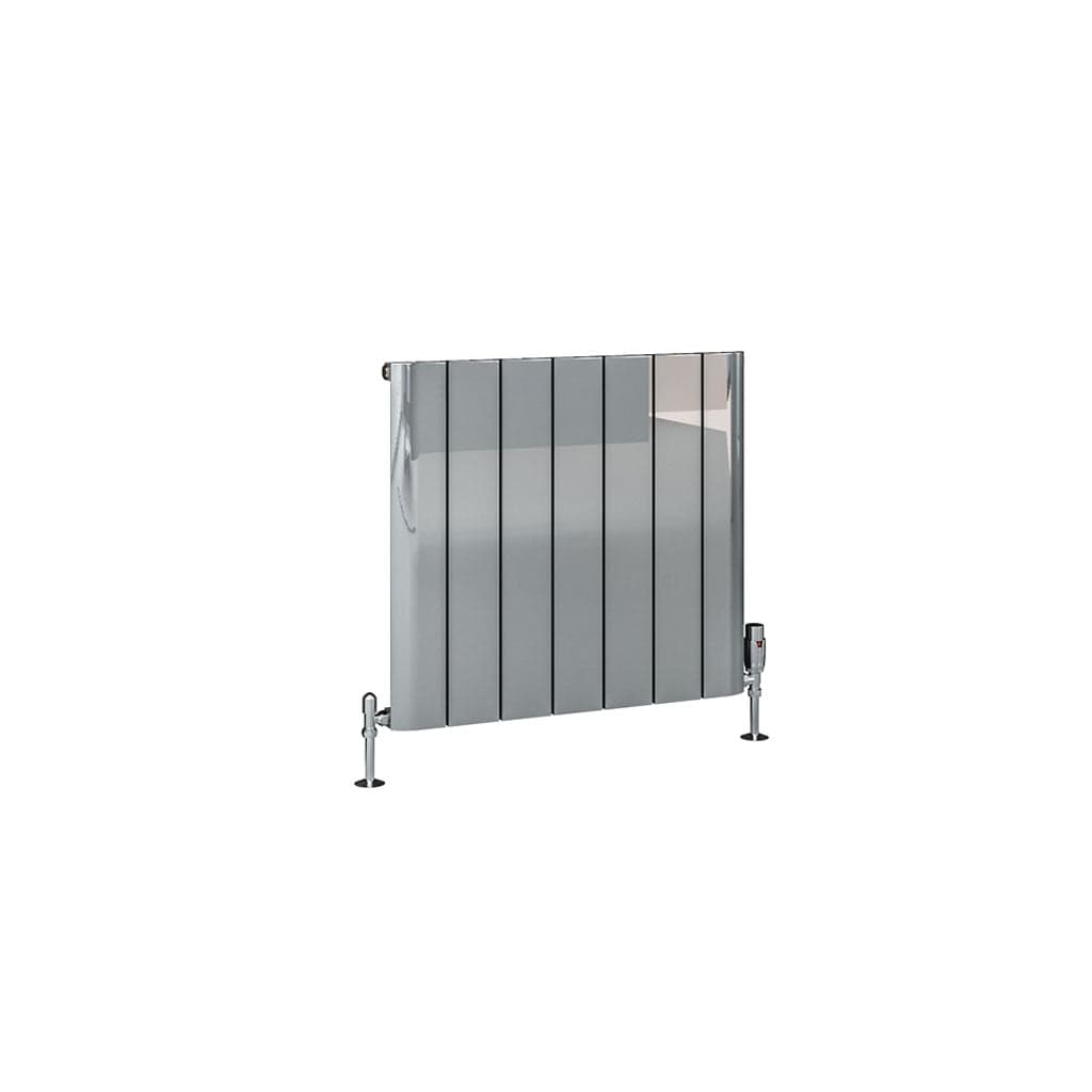 Eastbrook Panel Radiators Eastbrook Peretti Straight Horizontal Aluminum Radiator in Polished Aluminum