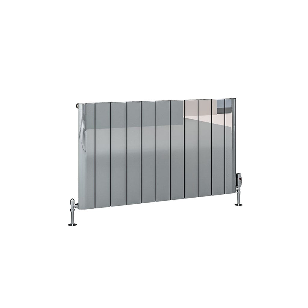 Eastbrook Panel Radiators Eastbrook Peretti Straight Horizontal Aluminum Radiator in Polished Aluminum
