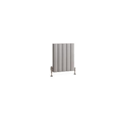 Eastbrook Panel Radiators Eastbrook Guardia Straight Horizontal Aluminium in Matt Grey