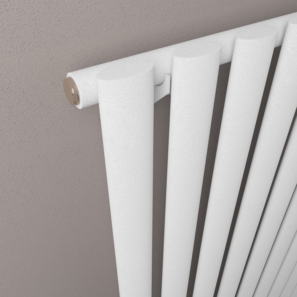 Eastbrook Panel Radiators Eastbrook Tunstall Straight Vertical Designer Radiator in Matt White