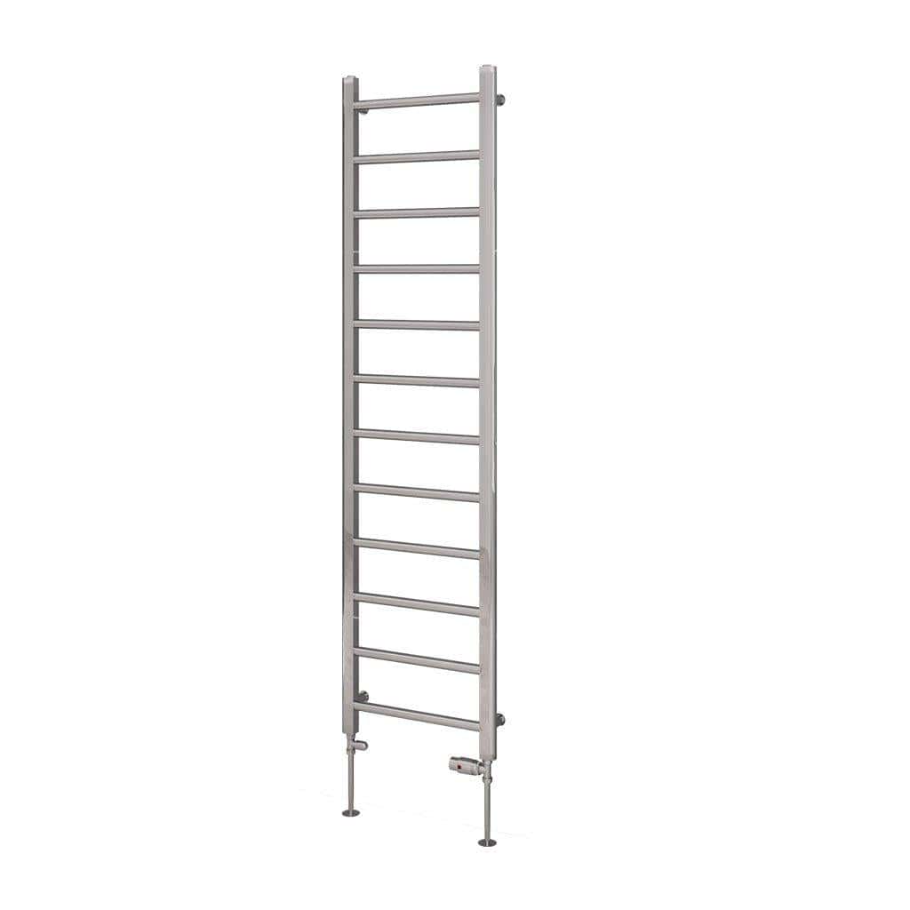 Eastbrook Ladder Rail Eastbrook Tuscan Round Heated Towel Rail in Chrome 1750 x 450 / Central Heating
