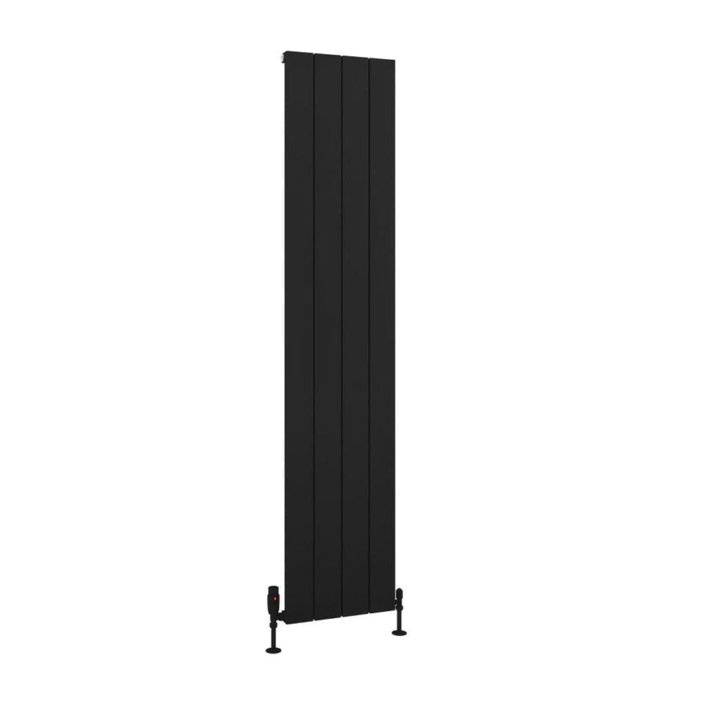 Eastbrook Charlton Vertical Designer Radiator in Matt Black