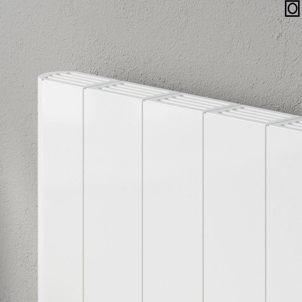 Aquarius Flat Panel Radiators Aquarius DigiTherm Programmable Electric Radiator with LCD Display in White