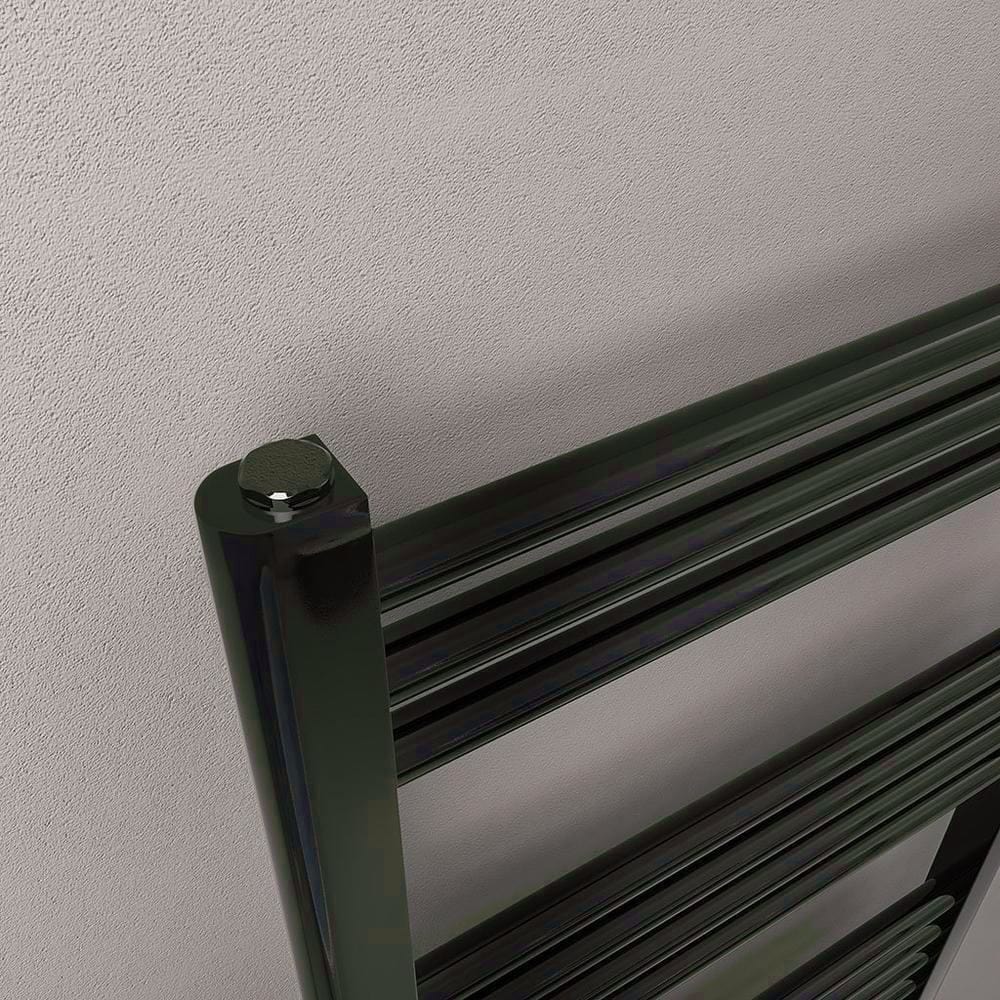 Eastbrook Ladder Rail Eastbrook Wendover Straight Heated Towel Rail in Black Gold