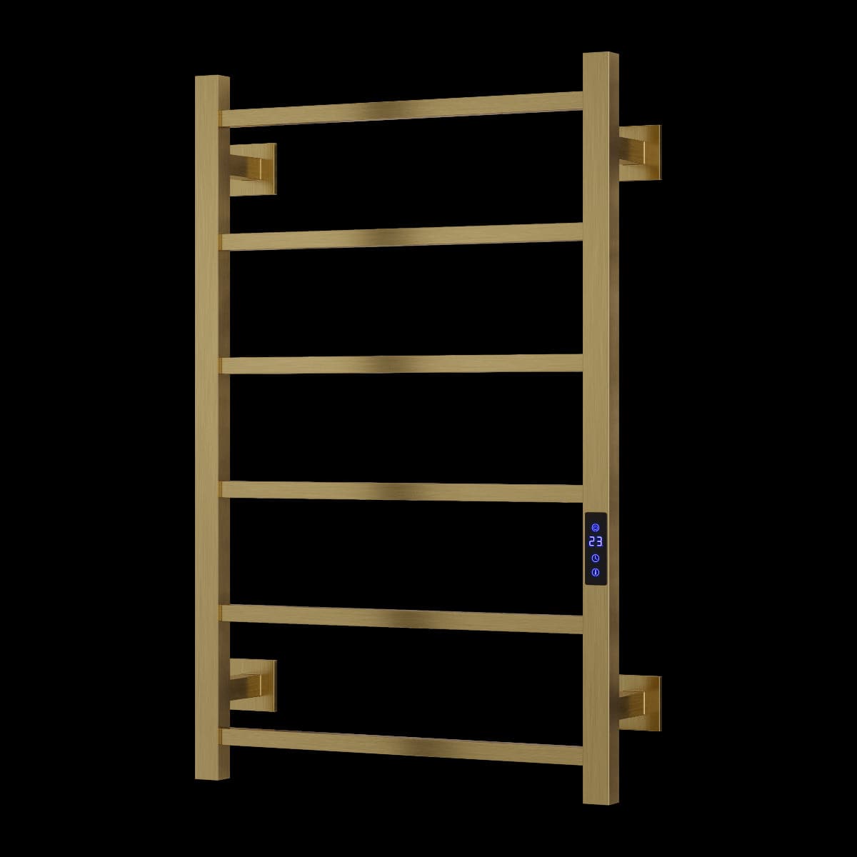 Aquarius Aquarius DigiTherm Velino Dry Electric Radiator with LCD Display 800 x 500mm / Brushed Brass