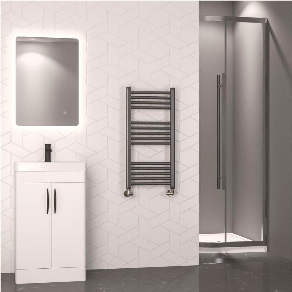 Eastbrook Wendover Straight Heated Towel Rail in Brushed Gunmetal