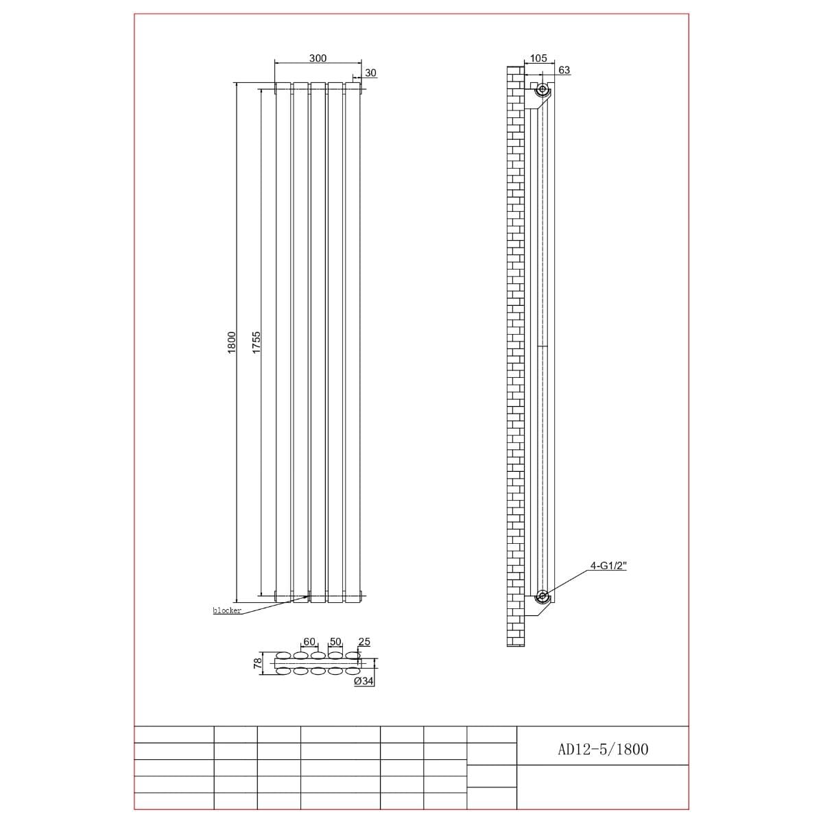 Aquarius Bathrooms Column Radiator Aquarius Athens Double Vertical Column Radiator