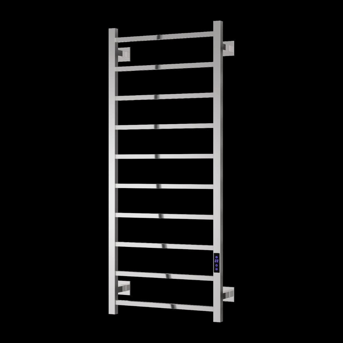 Aquarius Aquarius DigiTherm Velino Dry Electric Radiator with LCD Display 1200 x 500mm / Polished Stainless Steel