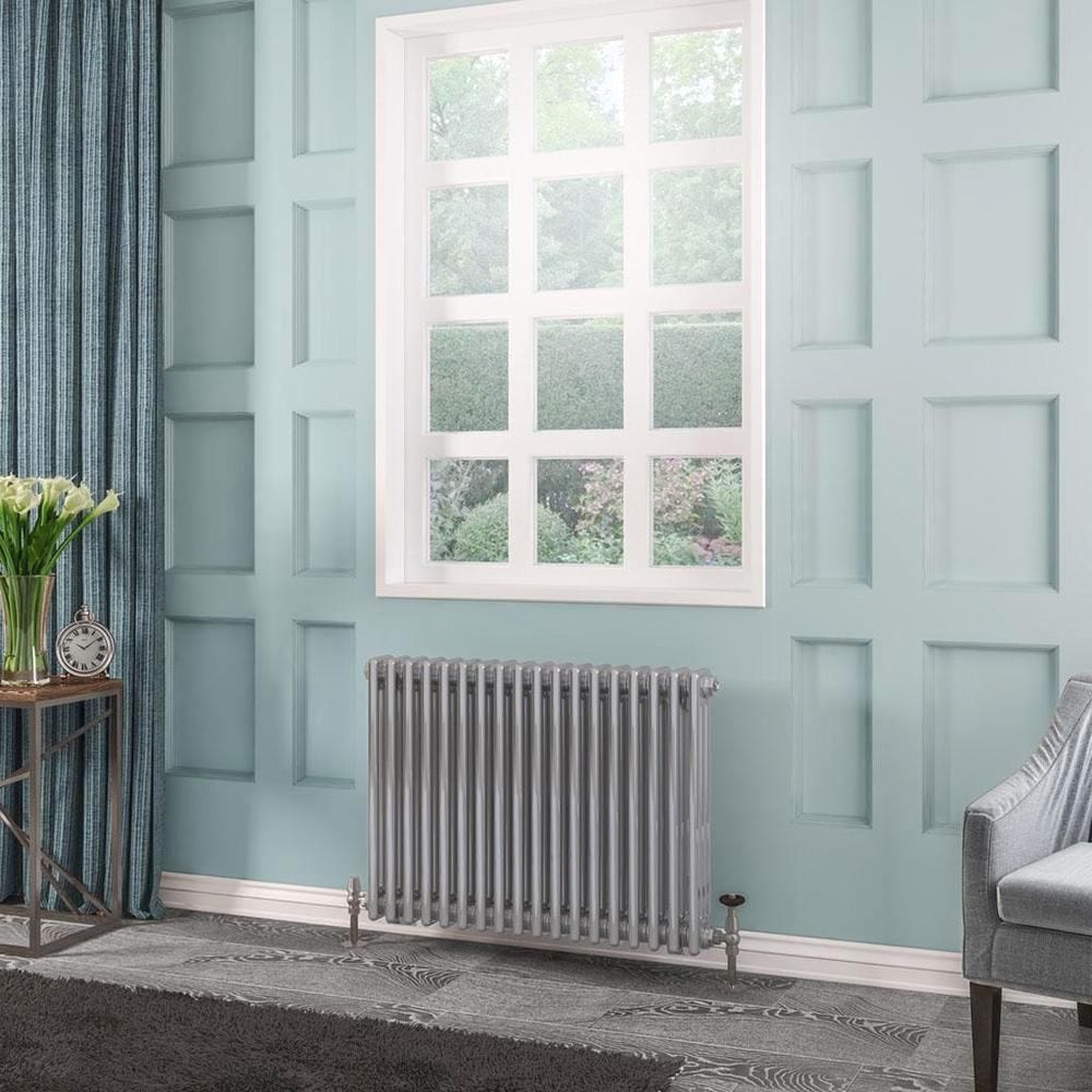 Eastbrook Column Radiator Eastbrook Rivassa Traditional 3 Column Radiator in Chrome Effect 600 x 833 / Dual Fuel
