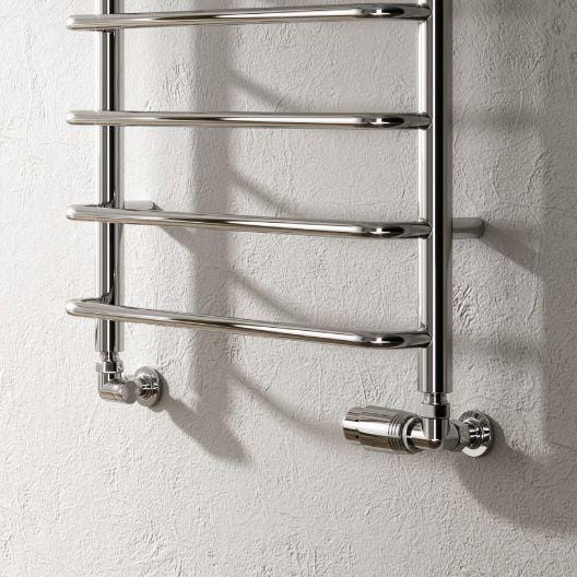 Reina Designer Towel Radiator Reina Aliano Heated Towel Rail in Chrome