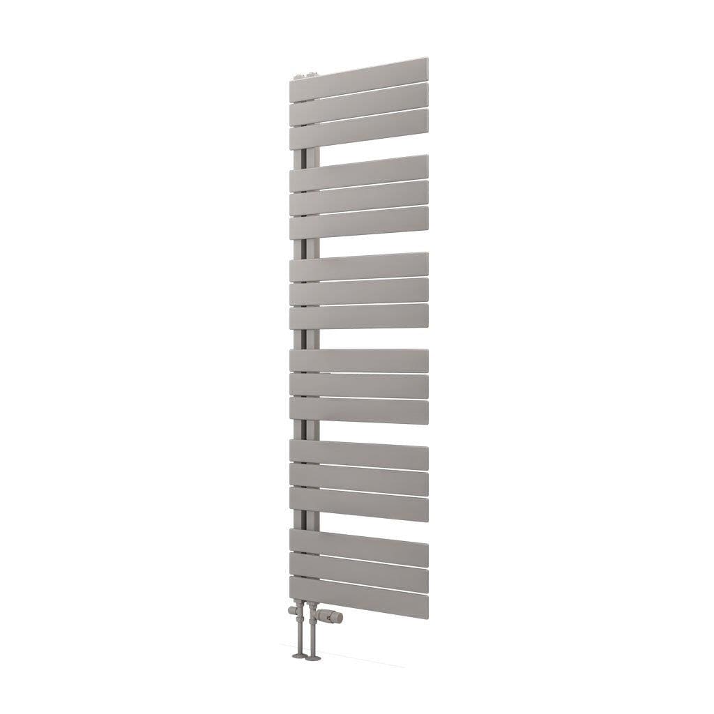 Eastbrook Designer Towel Radiator Eastbrook Helmsley Straight Vertical Designer Towel Rail in Matt Grey 1640 x 500 / Central Heating