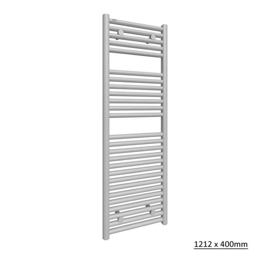 Tissino Ladder Rails Tissino Hugo2 Designer Towel Radiator in Mount Blanc 1212 x 400 / Central Heating