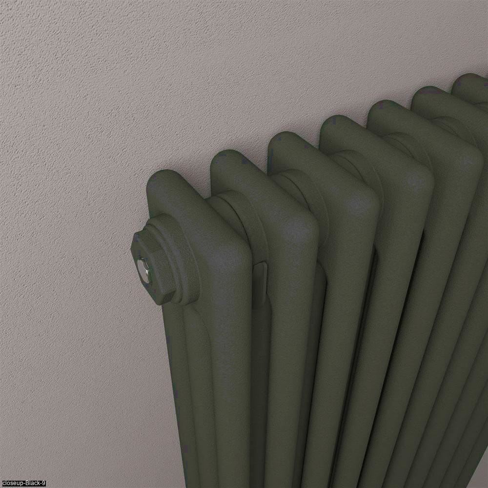 Eastbrook Column Radiator Eastbrook Rivassa Traditional 3 Column Radiator in Matt Anthracite