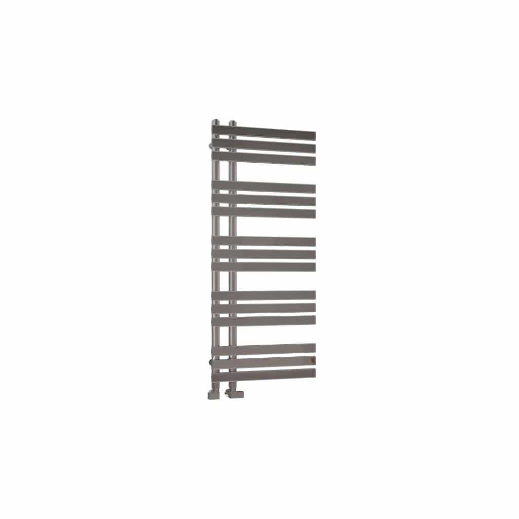 Eastbrook Designer Towel Radiator Eastbrook Leonardo Straight Vertical Heated Towel Rail in Chrome 1200 x 500mm / Dual Fuel