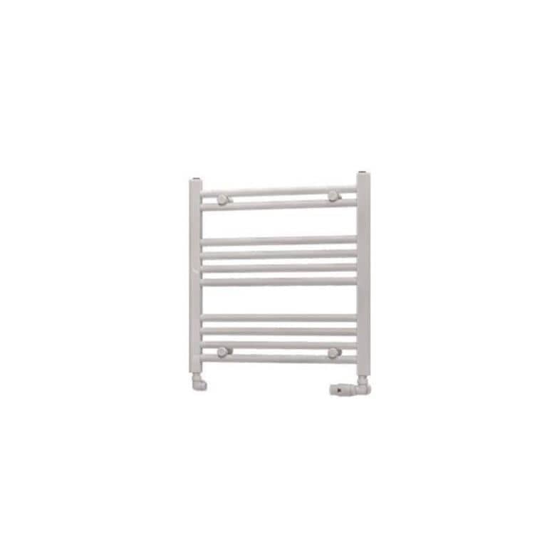 Eastbrook Ladder Rail Eastbrook Westward Vertical Straight Heated Towel Rail - 600 x 600mm - Gloss White