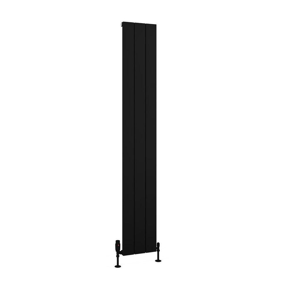 Eastbrook Panel Radiators Eastbrook Charlton Vertical Designer Radiator in Matt Black