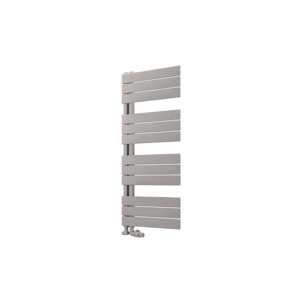 Eastbrook Designer Towel Radiator Eastbrook Helmsley Straight Vertical Designer Towel Rail in Matt Grey 1150 x 500 / Dual Fuel