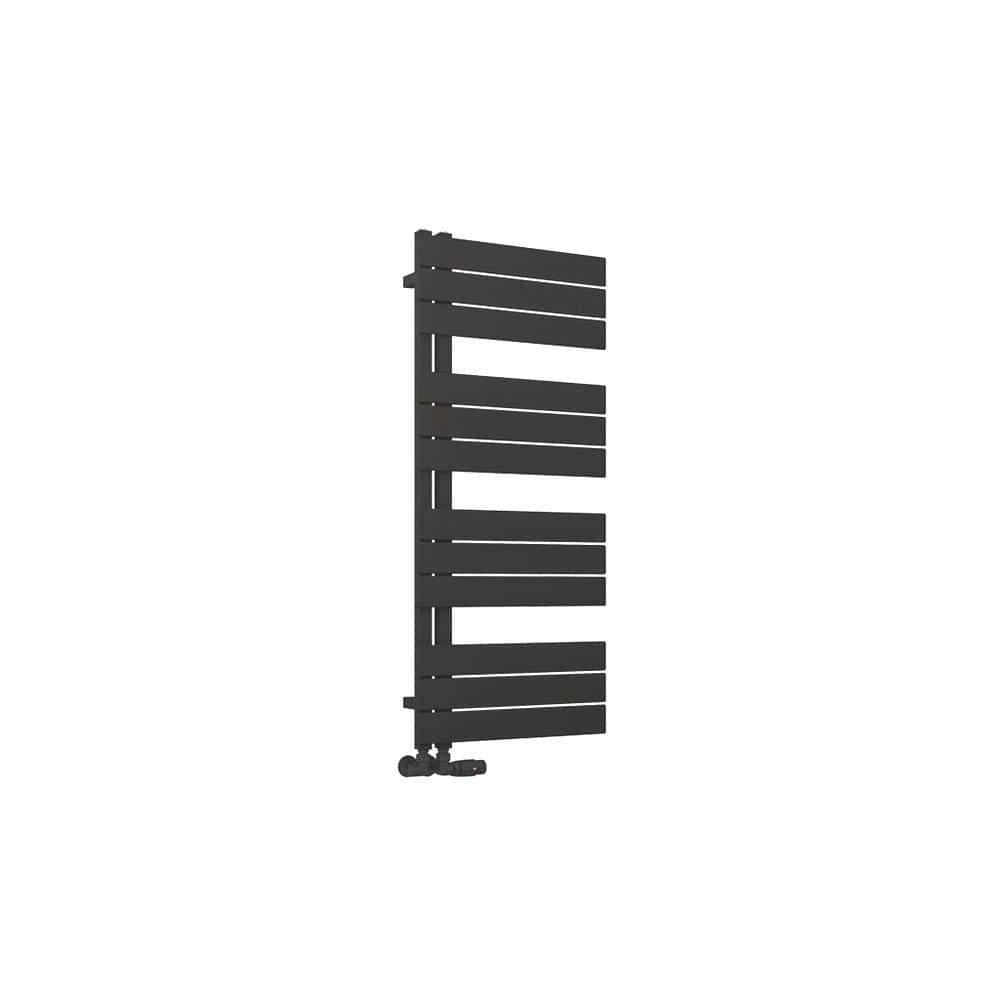 Eastbrook Designer Towel Radiator Eastbrook Helmsley Straight Vertical Designer Towel Rail in Matt Black
