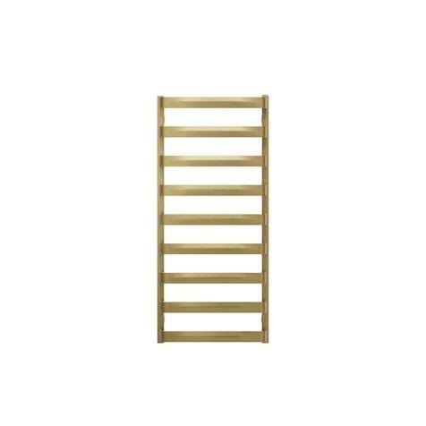 Crosswater Designer Towel Radiator Crosswater Air Designer Towel Radiator in Brushed Brass 1150 x 500 / Dual Fuel