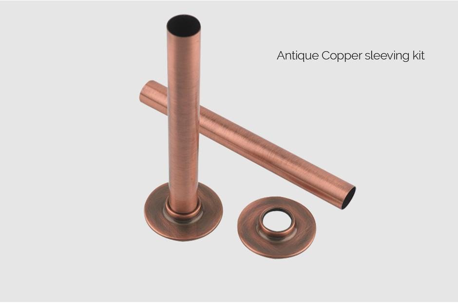 MHS Radiators Pipe Shrouds MHS Pipe Shrouds and Collar Sleeving Kit - Antique Copper - PSKITC-07