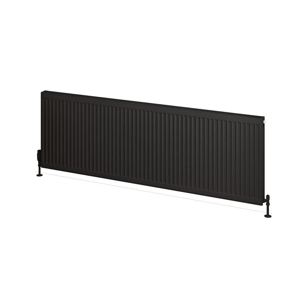 Aquarius Type 21 Aquarius Type 21 Compact Panel Radiator In Matt Black