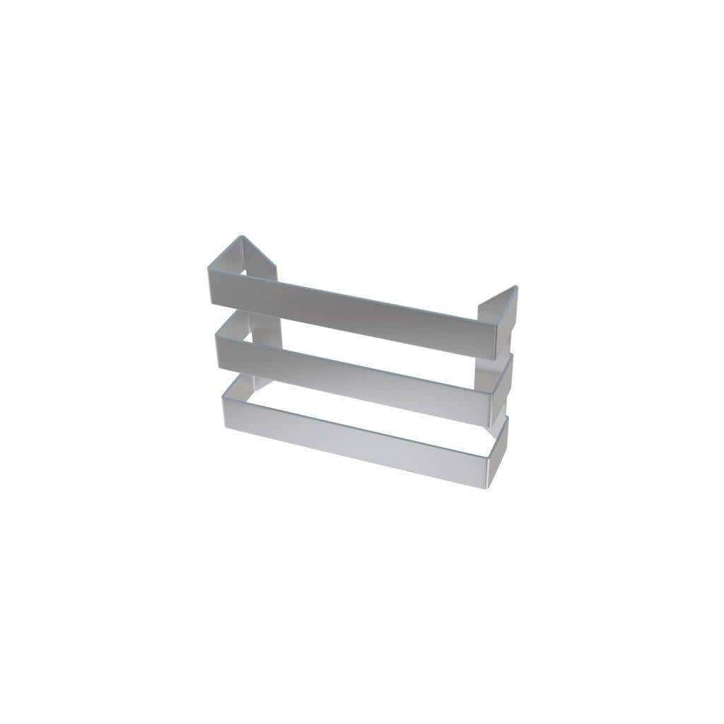 Eastbrook Radiator Towel Hangers Eastbrook Flat Triple Towel Hanger 280mm / Brushed Stainless Steel