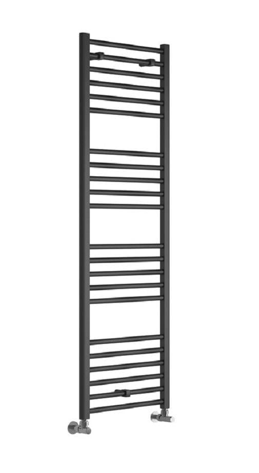 Aquarius Ladder Rails Aquarius Graph High Heat Output Straight Ladder Rail in Anthracite 1600 x 600mm