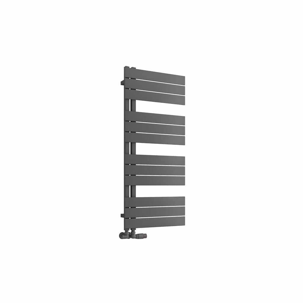 Eastbrook Designer Towel Radiator Eastbrook Helmsley Straight Vertical Designer Towel Rail in Matt Anthracite 1150 x 500 / Electric Only